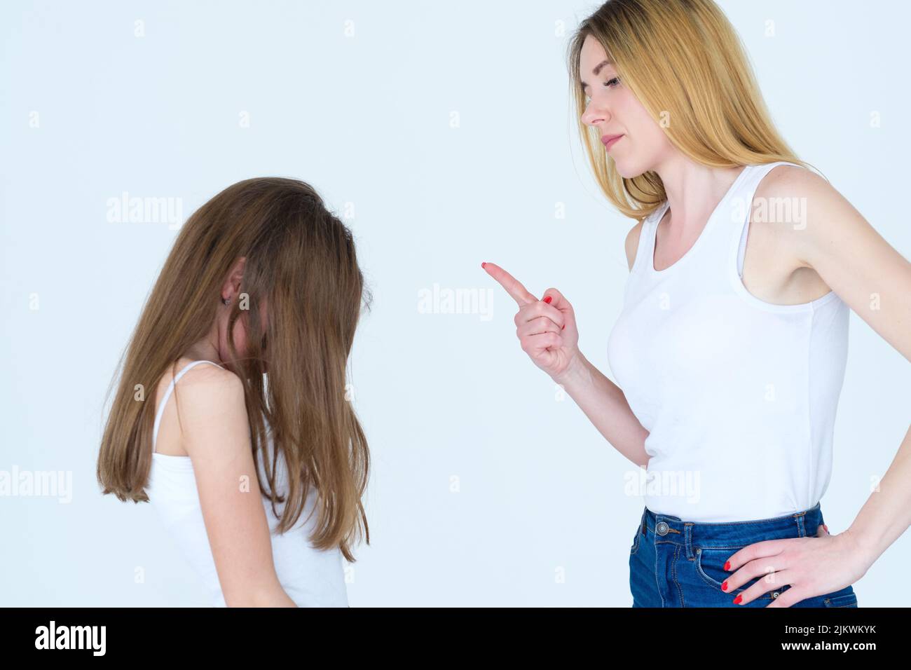 motherhood parenting authority discipline scold Stock Photo