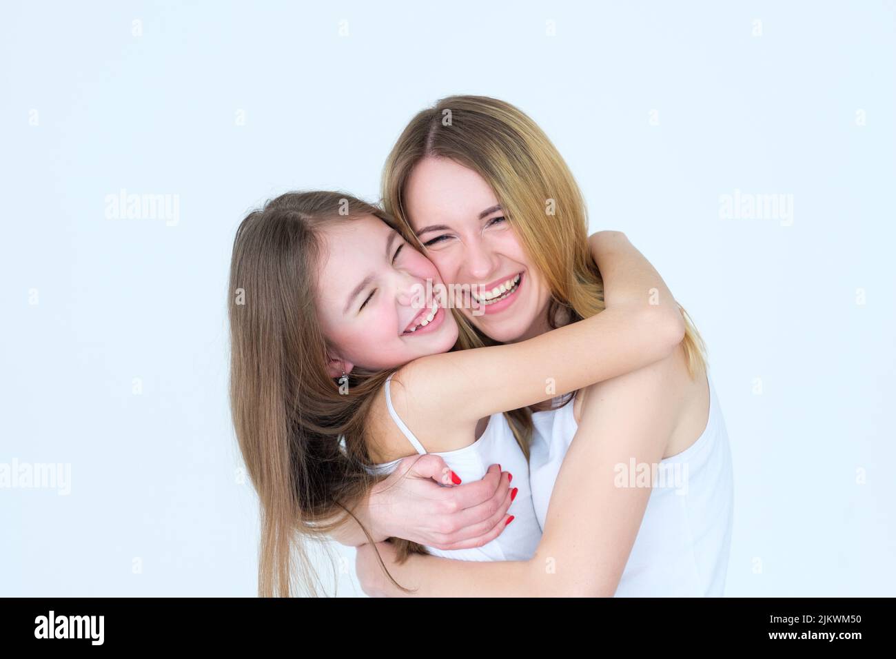 family bond mom daughter relationship love hugs Stock Photo Alamy