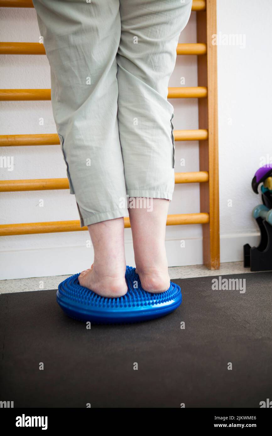 Physiotherapy balance exercises for vestibular rehabilitation against vertigo and balance