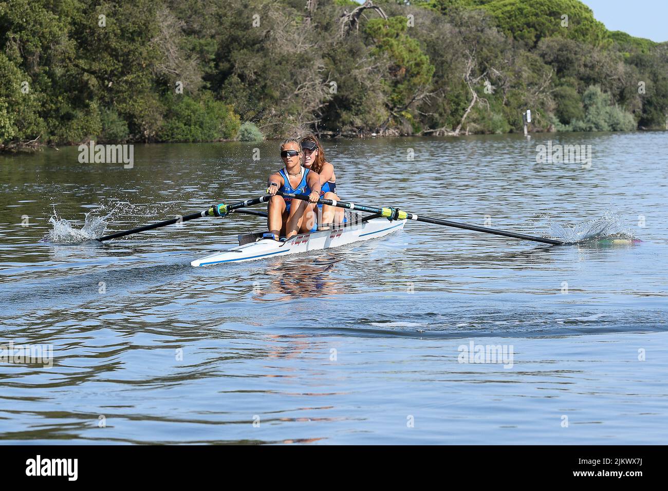 Aisha Rocek, Alice Codato during the preEuropean absolute rowing