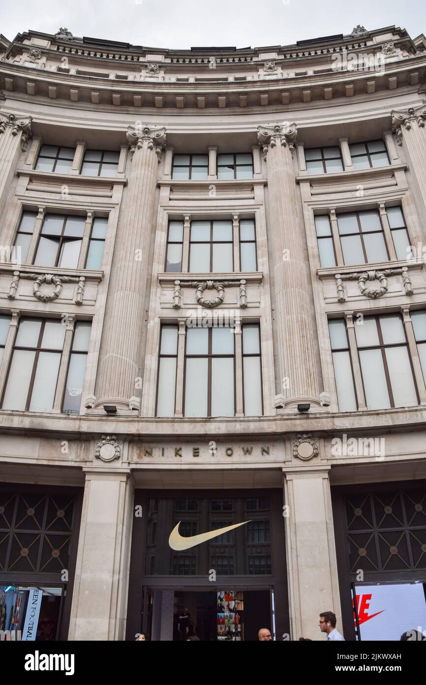 Nike town shop sign hi-res stock photography and images - Alamy