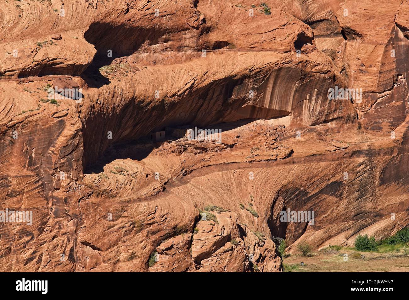 Native American cliff dwellings at Canyon de Chelle, Arizona Stock Photo