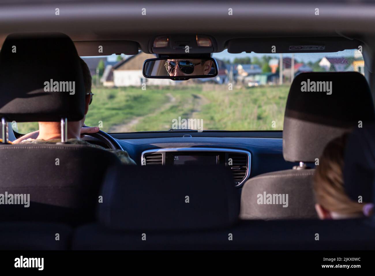 Rearview mirror hanging hi-res stock photography and images - Alamy