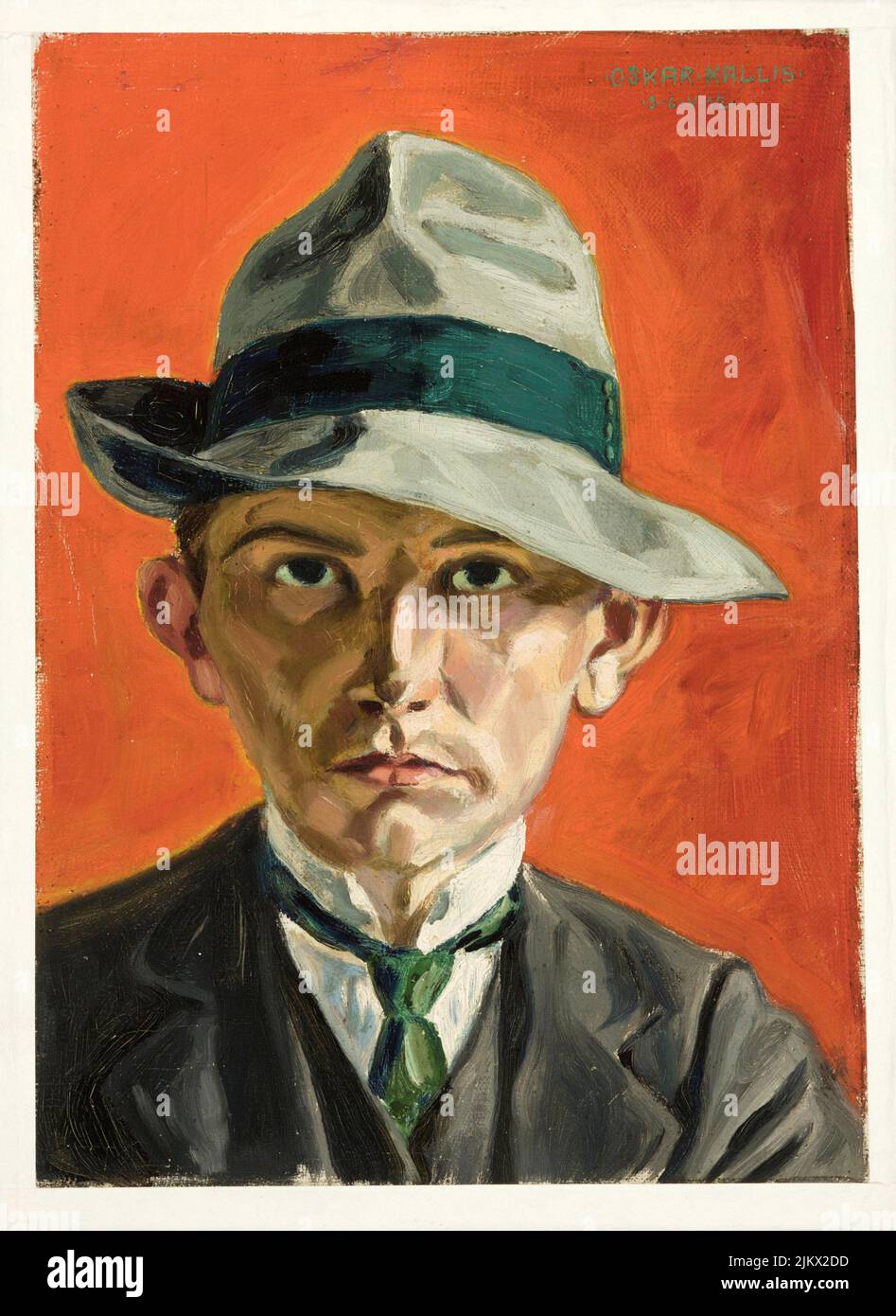 Oskar Kallis - Self Portrait - 1912 Stock Photo