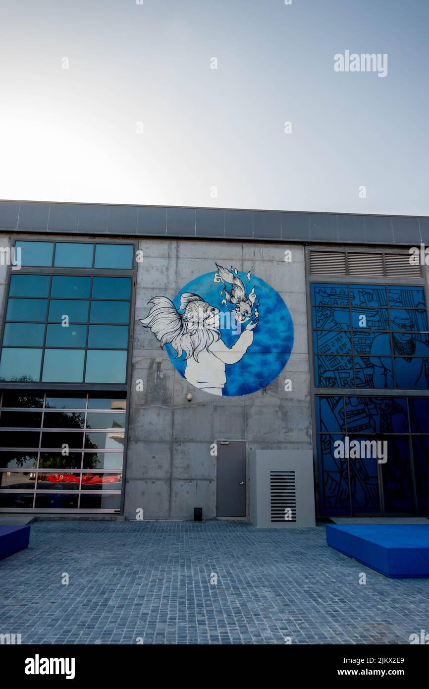 A vertical shot of Fire Station Museum in Doha, Qatar Stock Photo Alamy
