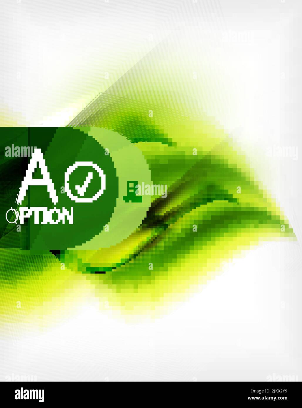 Green summer wave - business eco abstract background Stock Vector Image ...