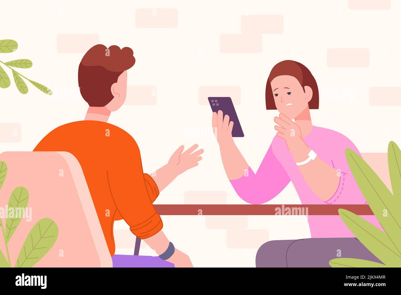 Man ignoring wife Stock Vector Images Alamy