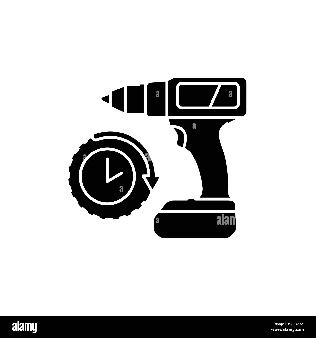 Tool rental olor line icon. Pictogram for web page, mobile app, promo