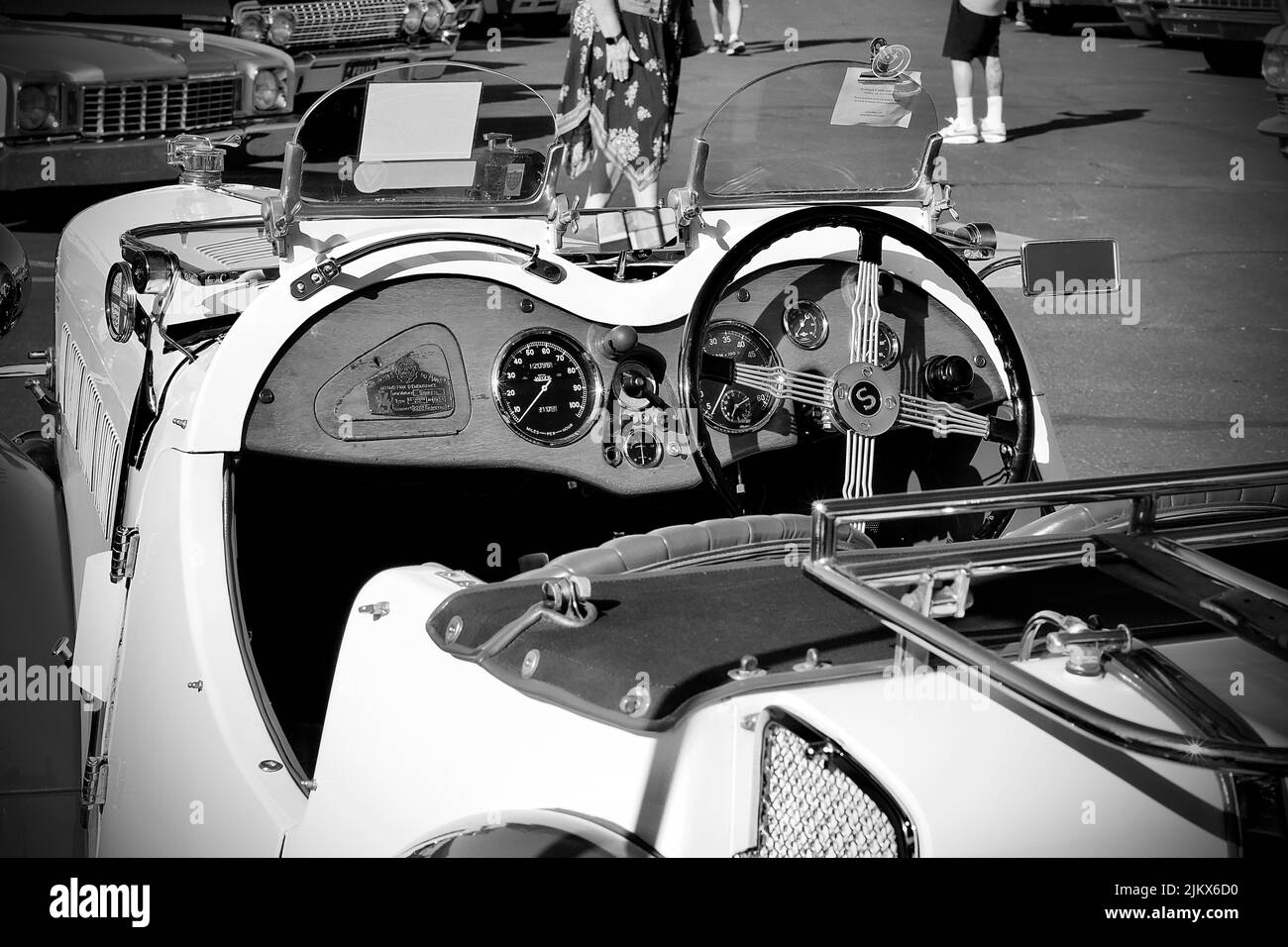 Vintage vehicle display Black and White Stock Photos & Images Alamy