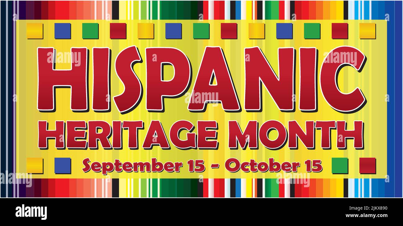 Hispanic Heritage Month Banner Stock Vector