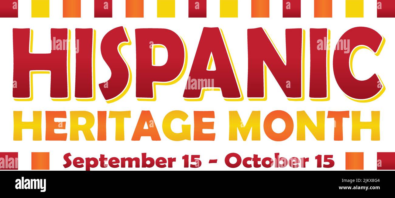 Hispanic Heritage Month Banner Stock Vector