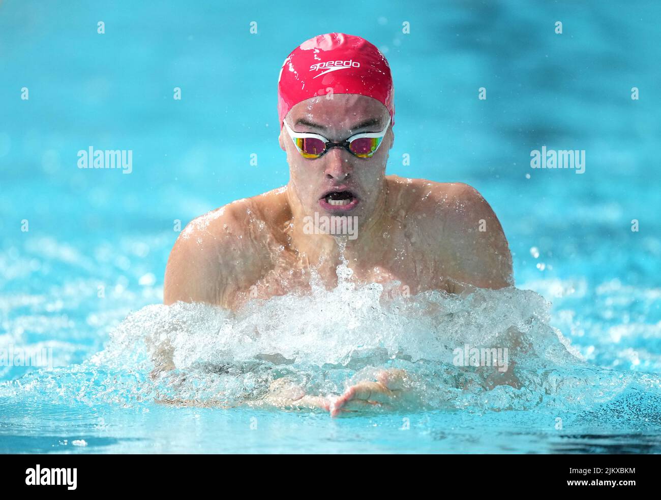 England's James Wilby during the Men's 4 x 100m Medley Relay Final at the Sandwell Aquatics Centre on day six of the 2022 Commonwealth Games in Birmingham. Picture date: Wednesday August 3, 2022. Stock Photo
