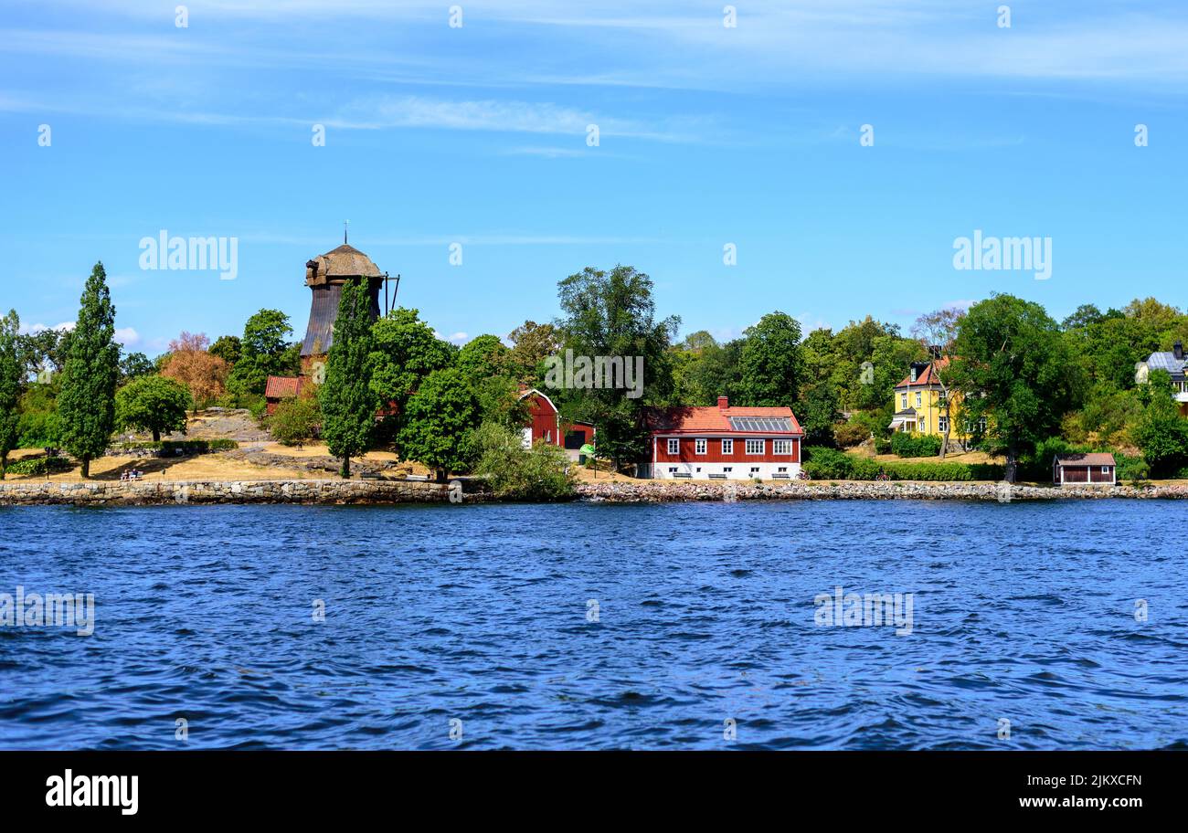 Stockholm, Malaren lake, summer Stock Photo