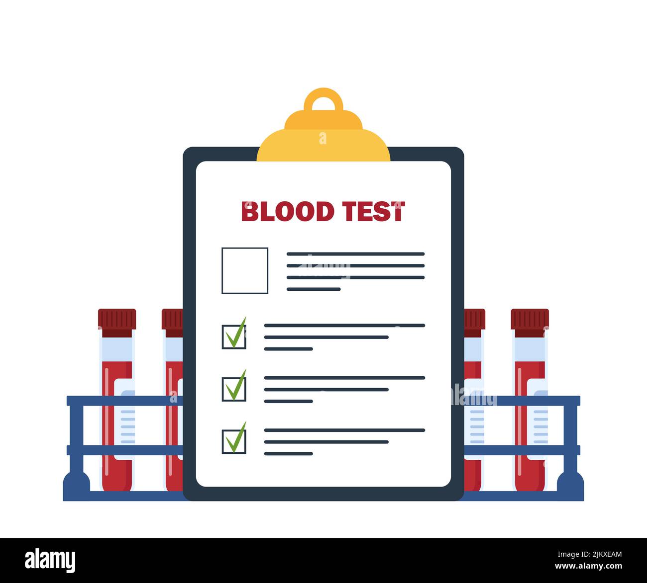 Medical blood test concept. Chemical laboratory analysis, medical