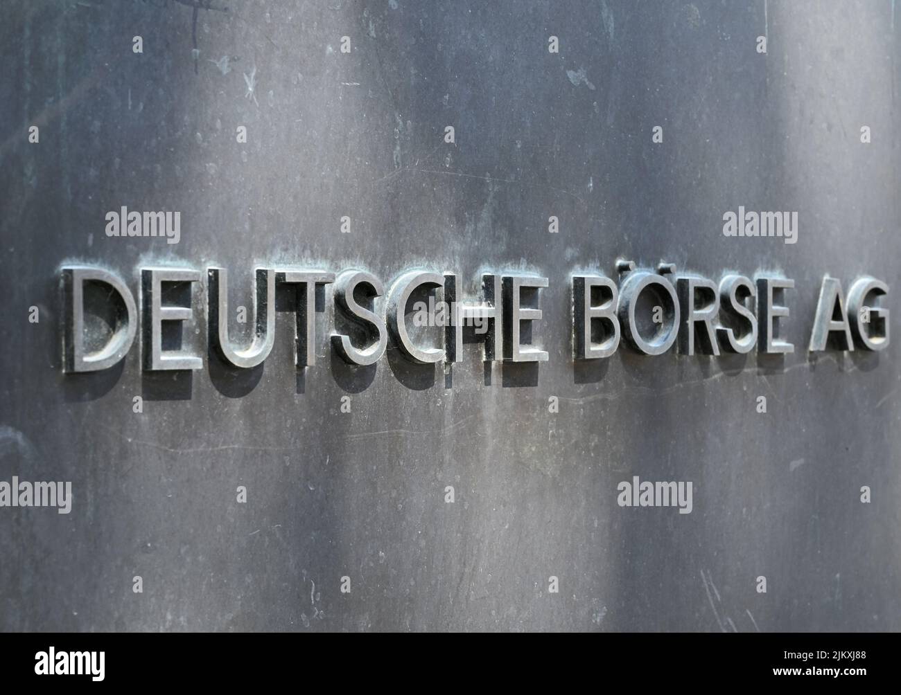 Signage of the "Deutsche Boerse AG" (English translation German Stock
