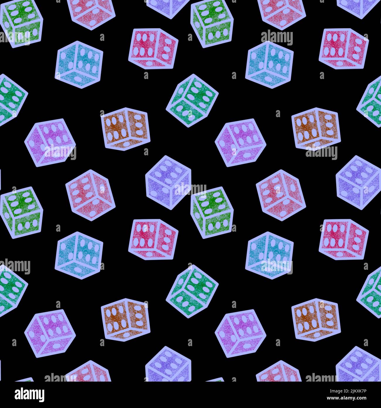 Cartoon geometric seamless game dice pattern for kids and clothes and ...