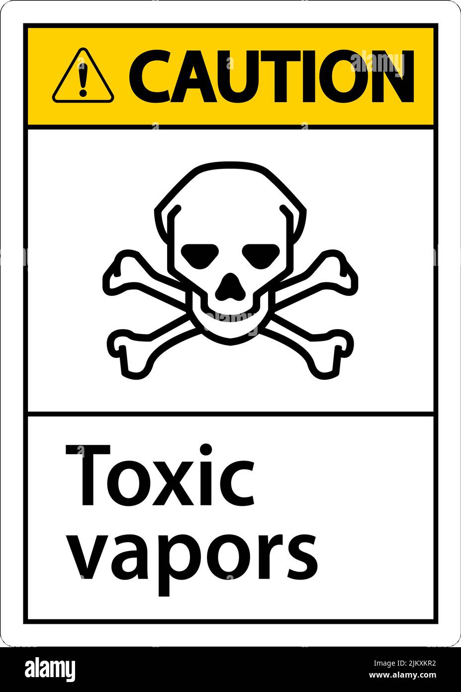 Caution Toxic Vapors Sign On White Background Stock Vector Image & Art