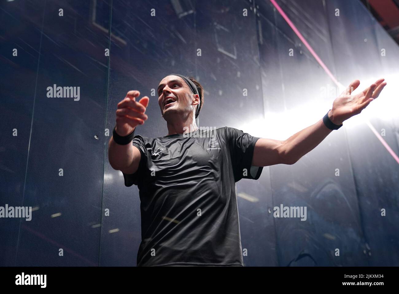 Paul Coll Performance New Zealand's Paul Coll celebrates after defeating Wales' Joel Makin ...