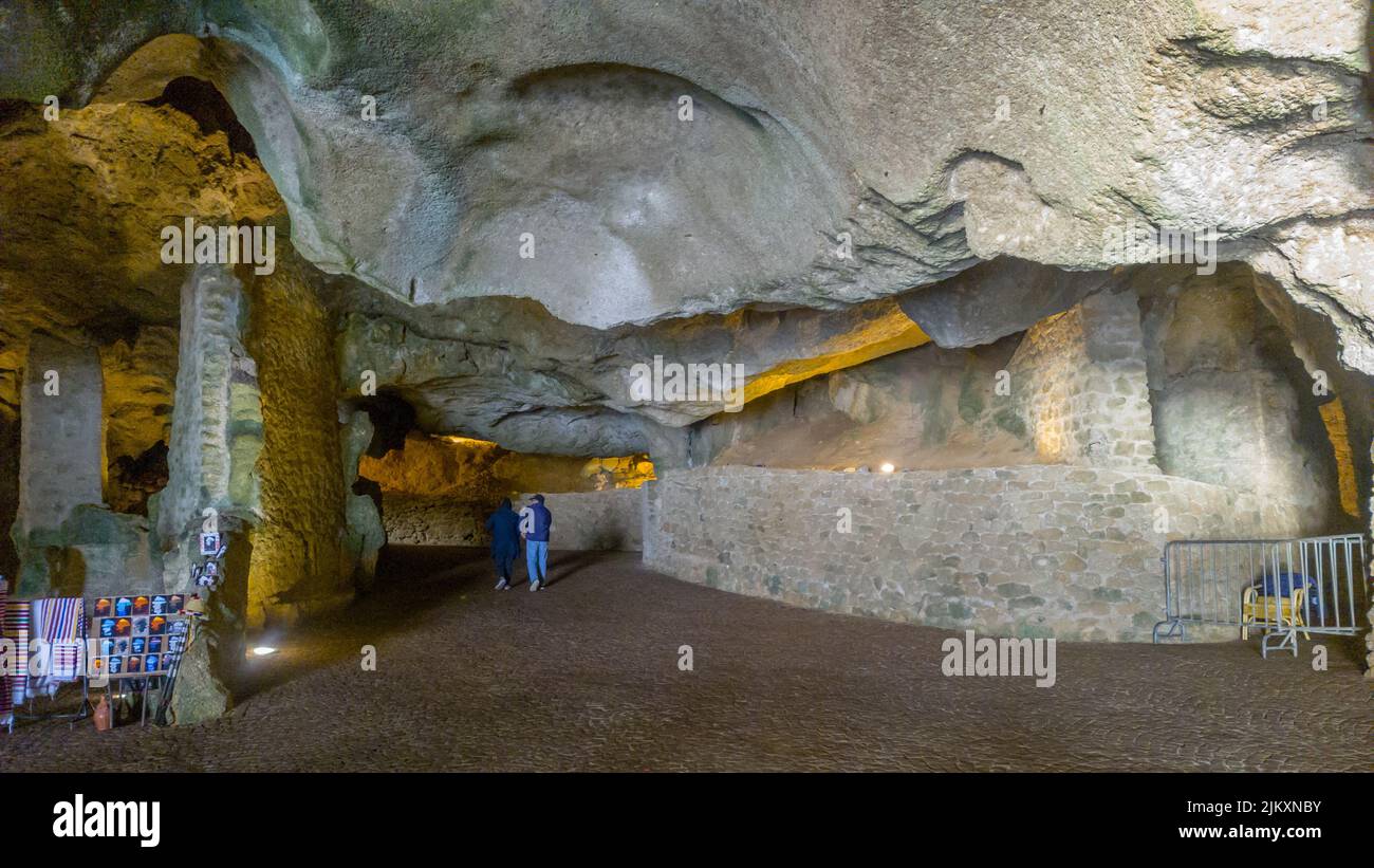 The historical famous Hercules Cave, Tangier Stock Photo Alamy