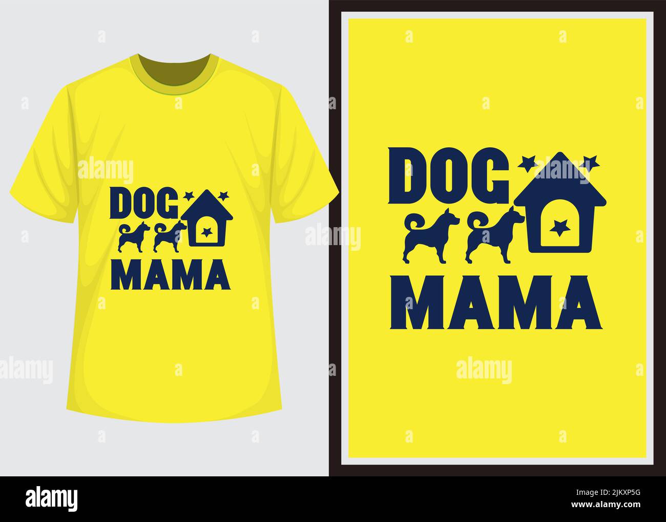 Dog TShirt Design Vector, Typography Illustration. It can use for t