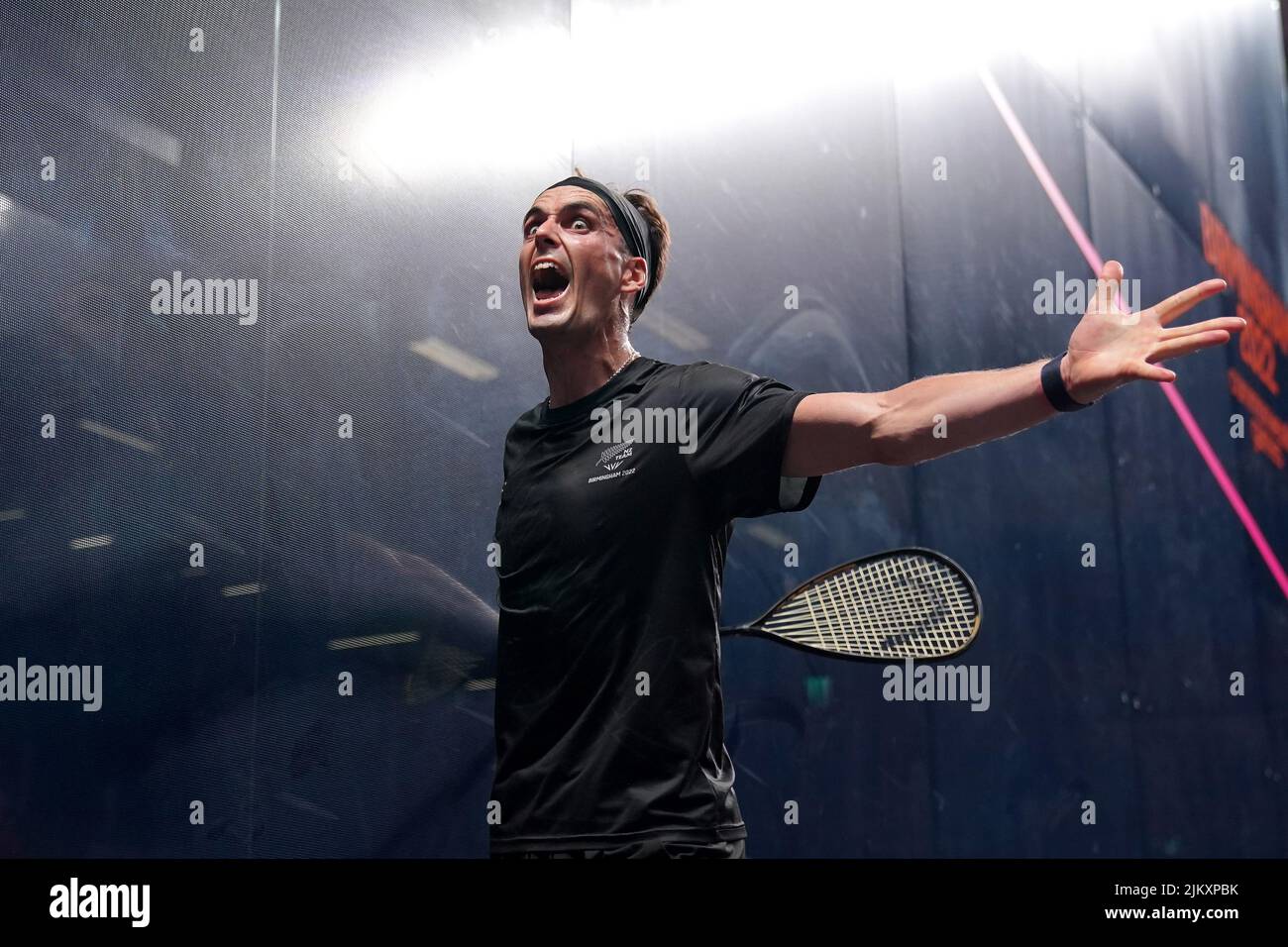 Paul Coll Performance New Zealand's Paul Coll celebrates after defeating Wales' Joel Makin ...