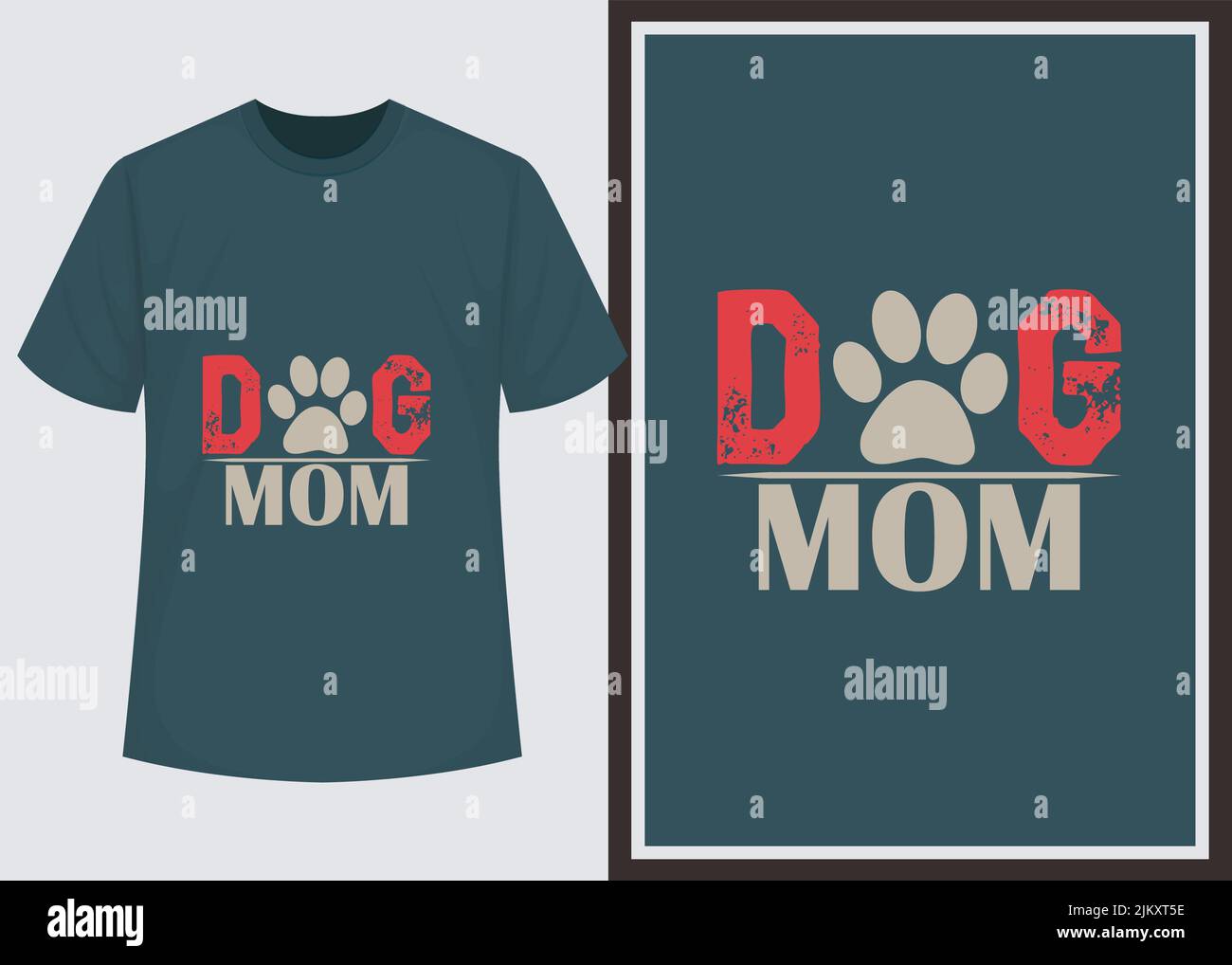 Dog TShirt Design Vector, Typography Illustration. It can use for t