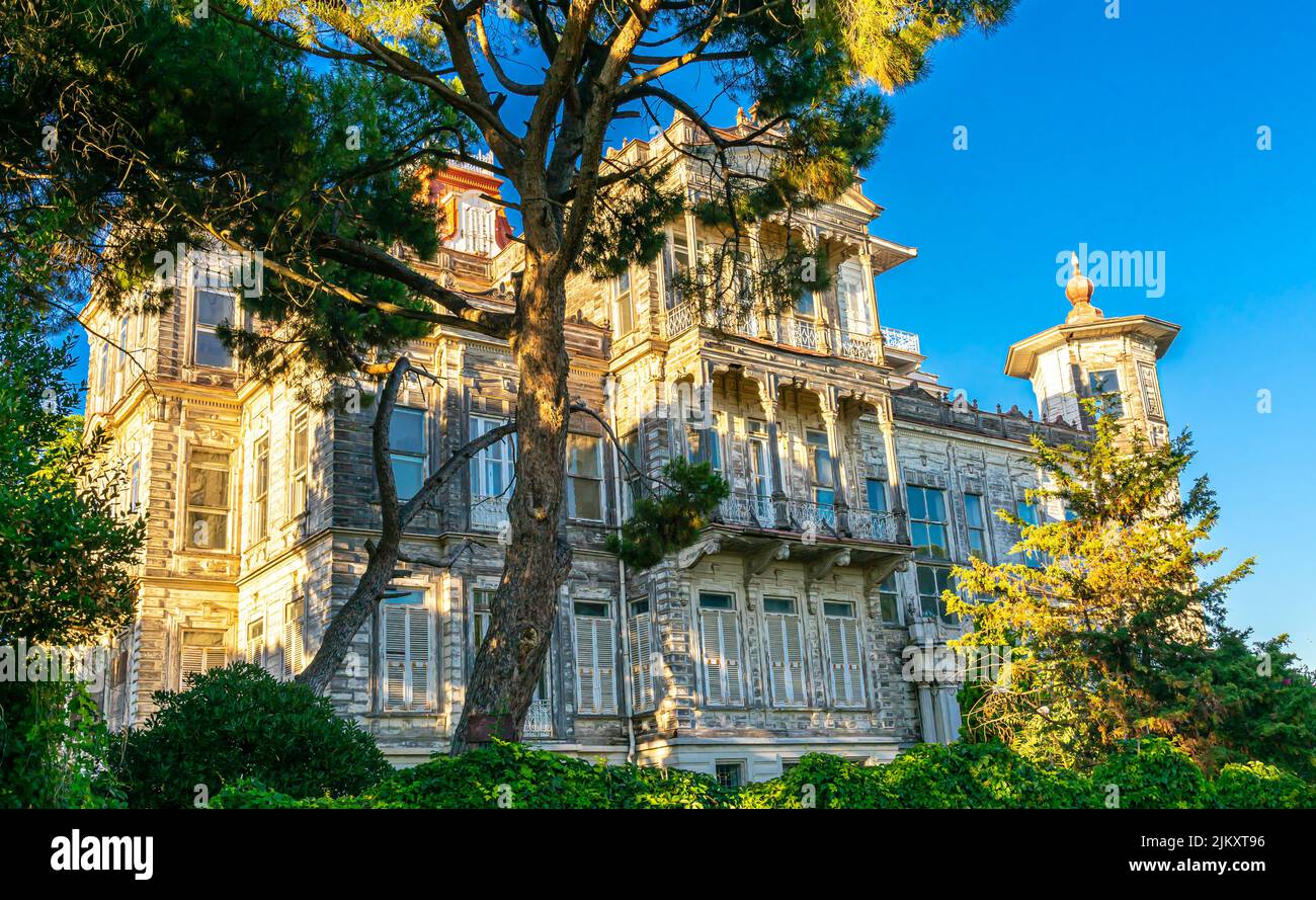 Ragıp Paşa Mansion built in 1906 by August Jasmund. Caddebostan, Kadikoy, Istanbul, Turkey Stock Photo