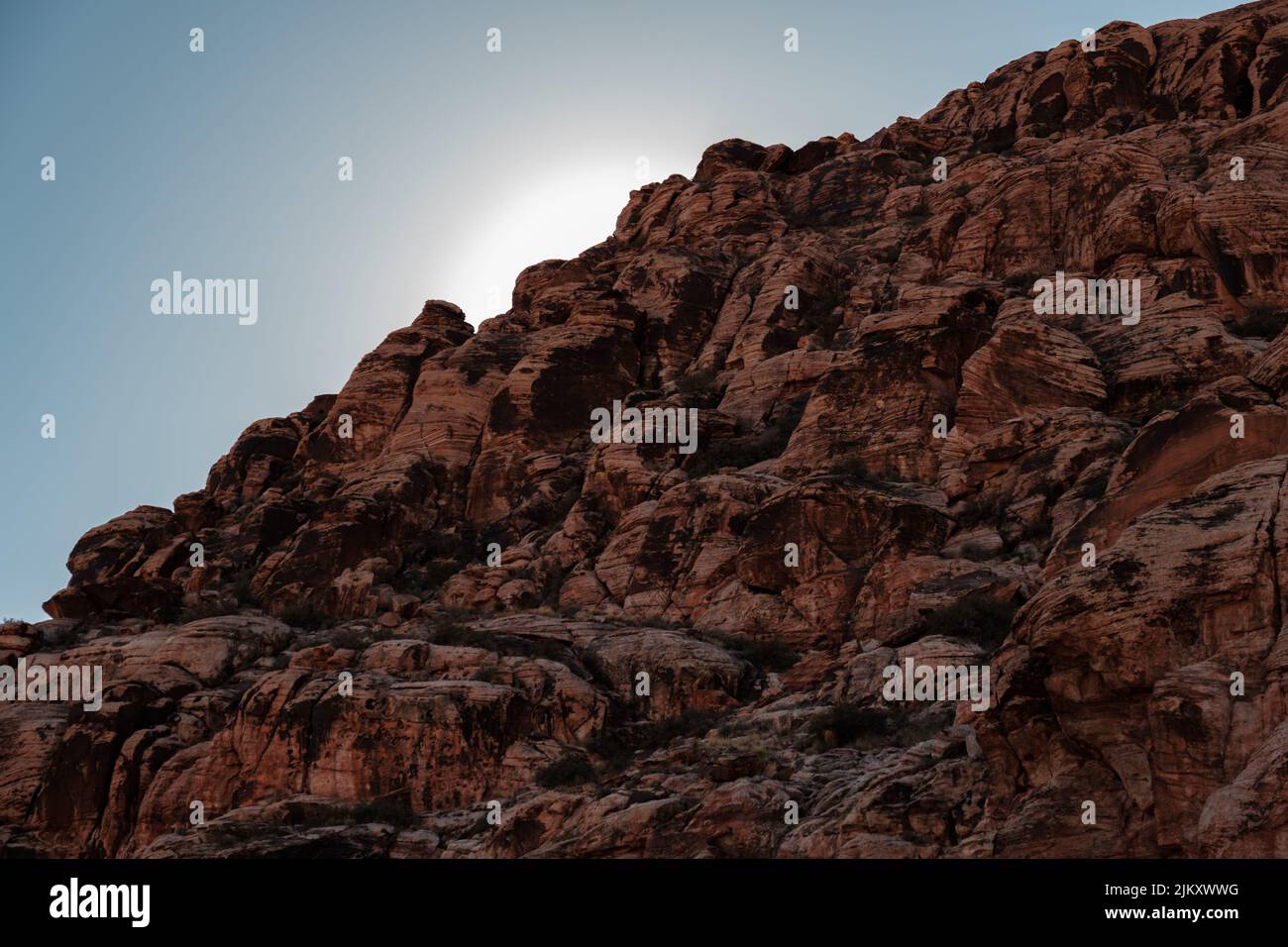 Small Rocky Ridge Rural Photo Reference A scenic view of a rocky mountain in a rural area in blue sky ...