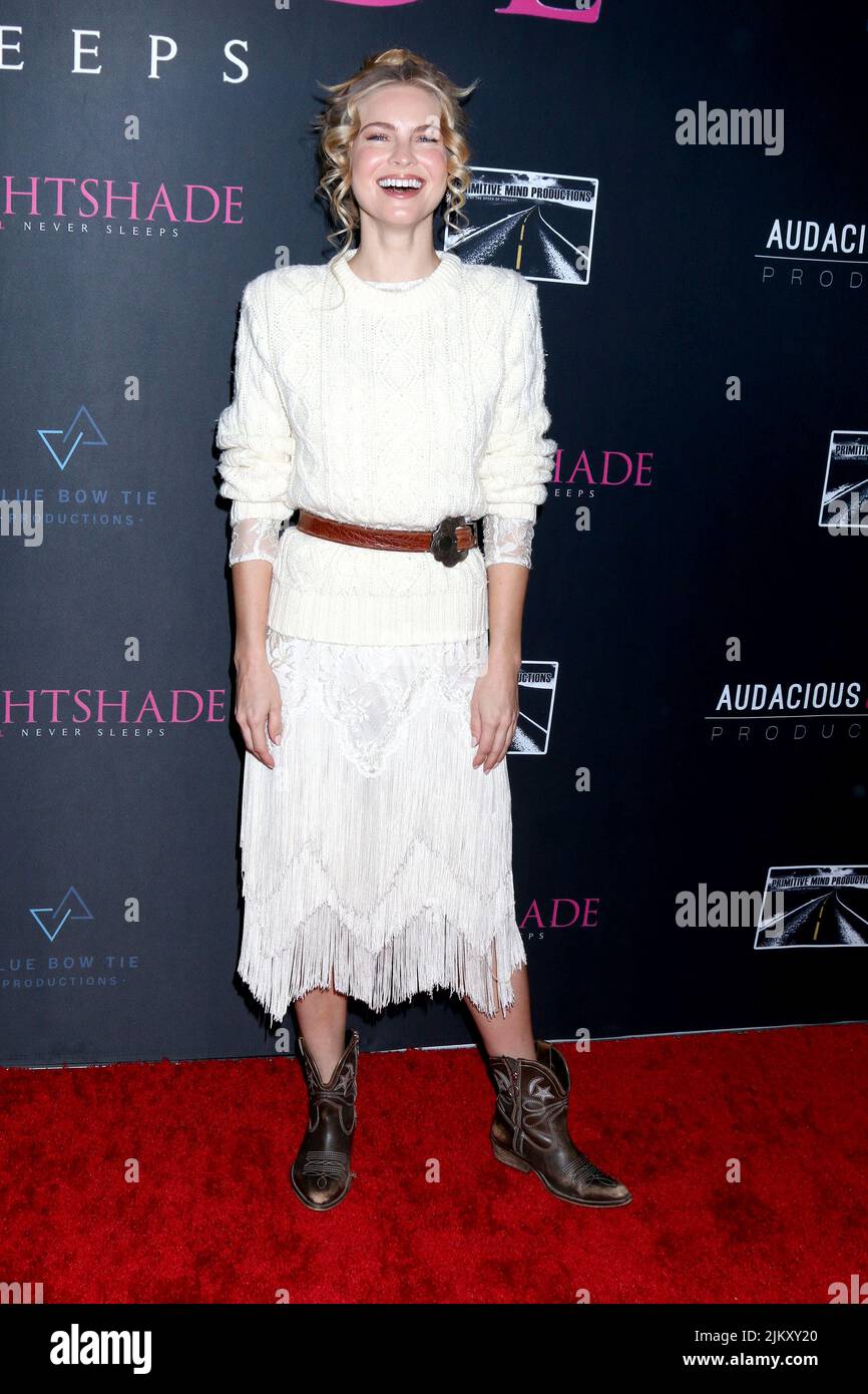 Nightshade Premiere at Regal LA Live on January 7, 2022  in Los Angeles, CA Featuring: Kenzie Dalton Where: Los Angeles, California, United States When: 08 Jan 2022 Credit: Nicky Nelson/WENN Stock Photo