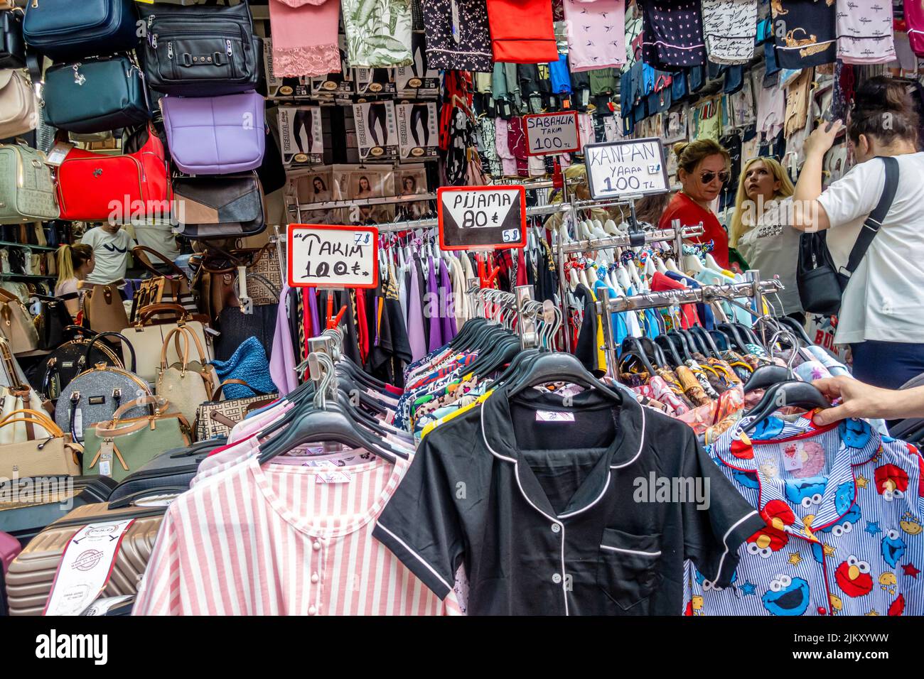 Clothing market istanbul turkey hi-res stock photography and