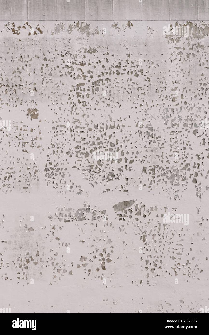 A grunge white painted wall texture background Stock Photo