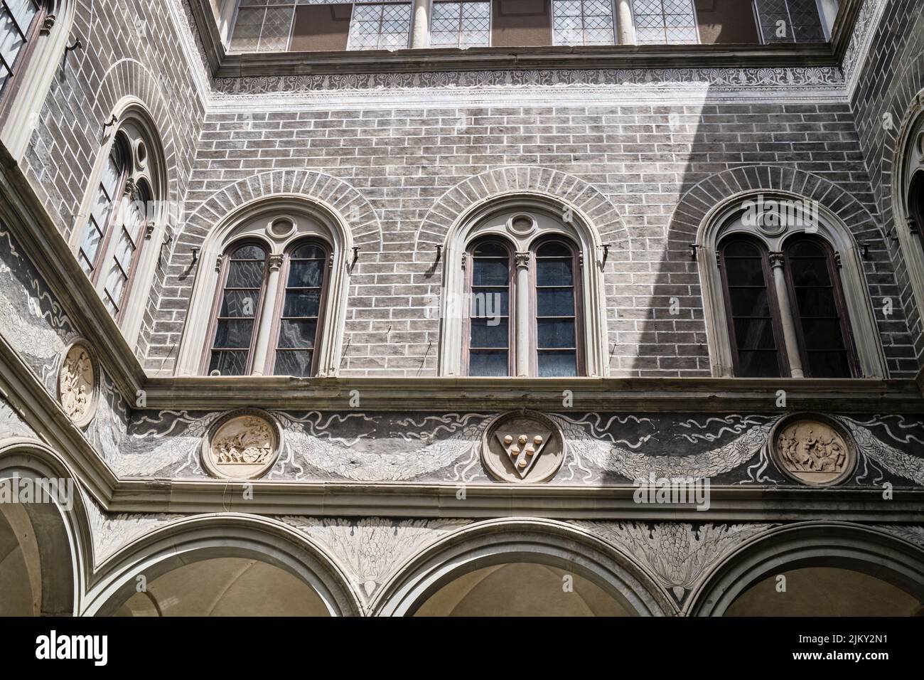 Riccardi Medici Palace Florence Italy Stock Photo