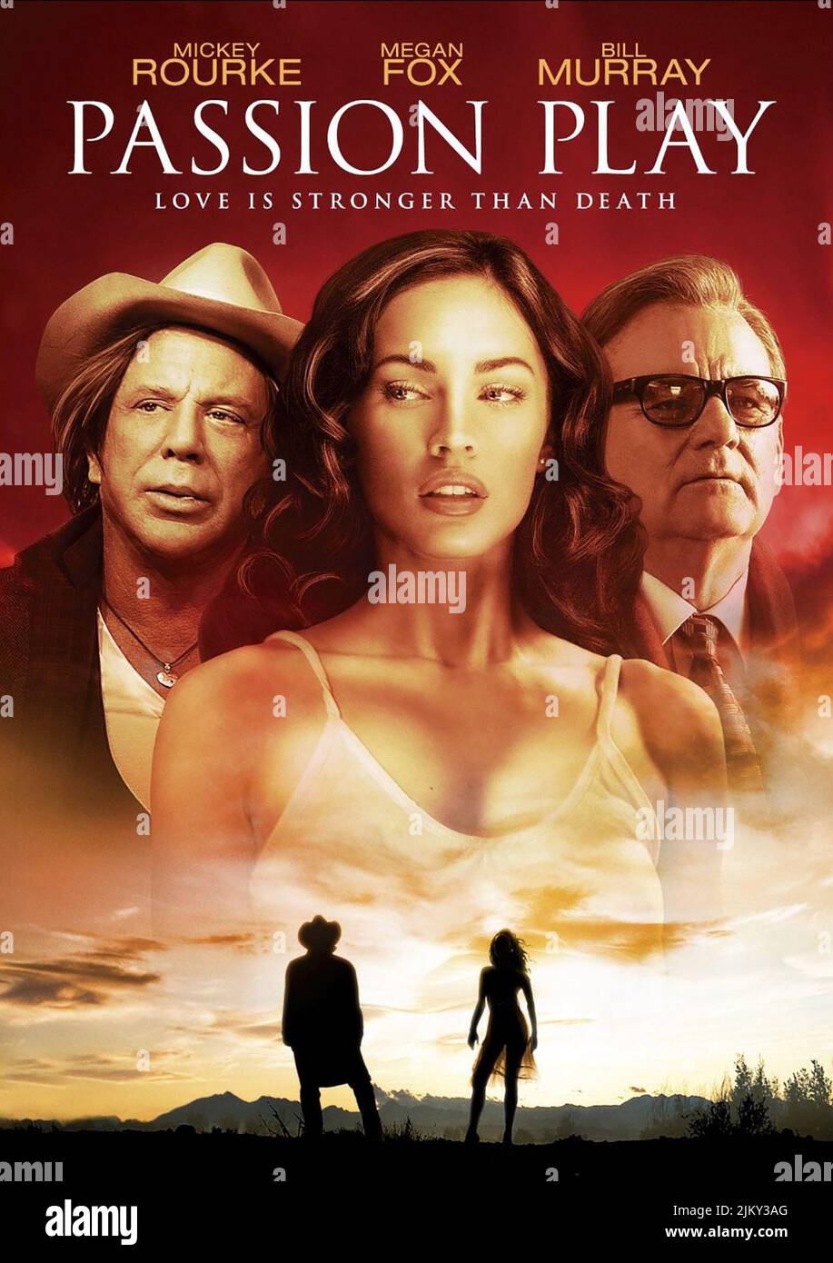 MICKEY ROURKE, MEGAN FOX, BILL MURRAY, PASSION PLAY, 2010 Stock Photo