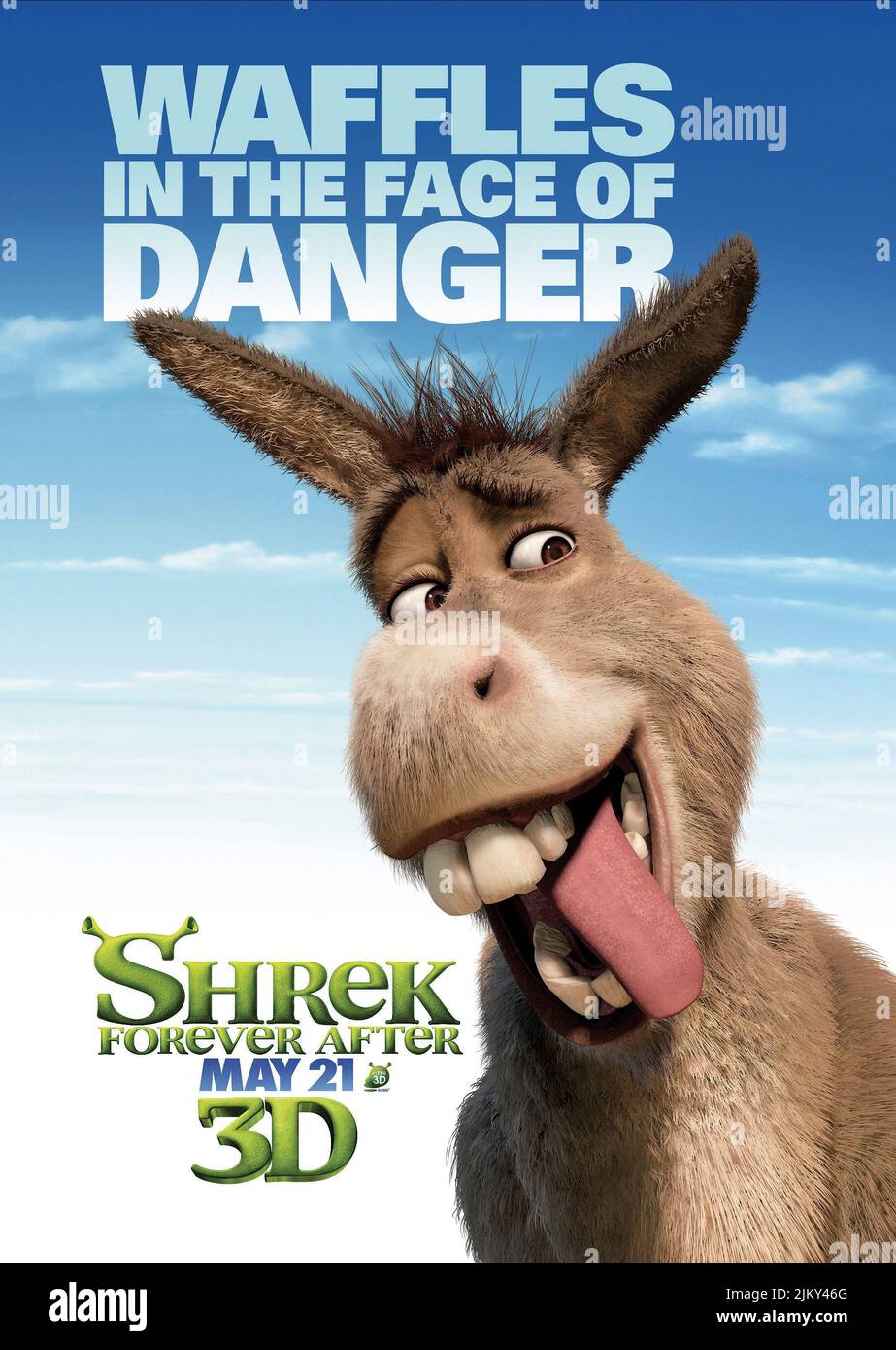 DONKEY POSTER, SHREK FOREVER AFTER, 2010 Stock Photo