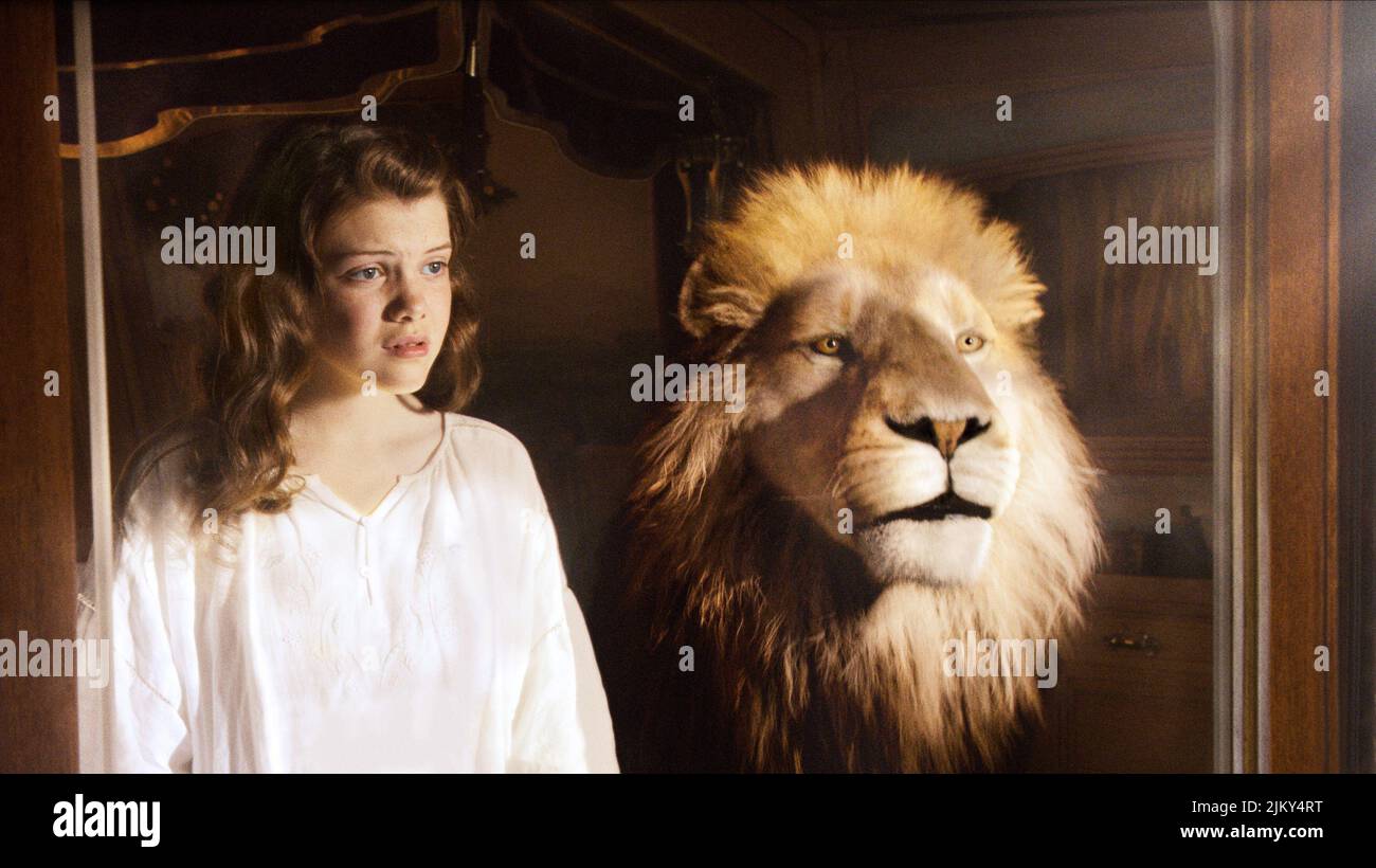 GEORGIE HENLEY, ASLAN, THE CHRONICLES OF NARNIA: THE VOYAGE OF THE DAWN TREADER, 2010 Stock Photo