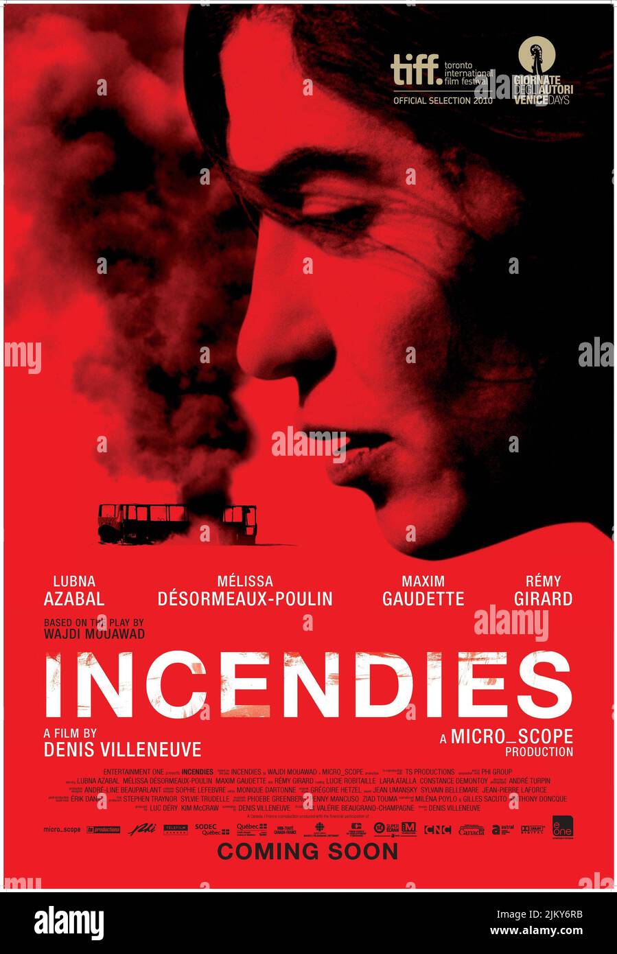 LUBNA AZABAL POSTER, INCENDIES, 2010 Stock Photo