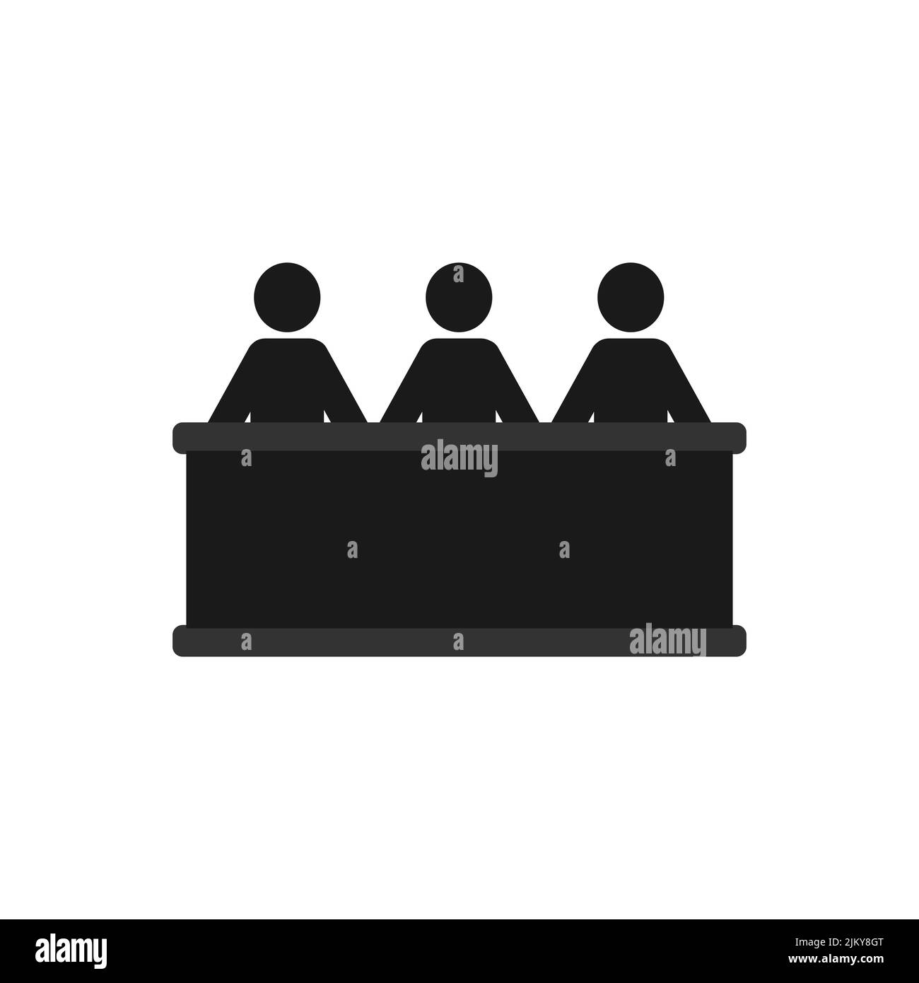 Jurors vector icon isolated on white background Stock Vector Image ...