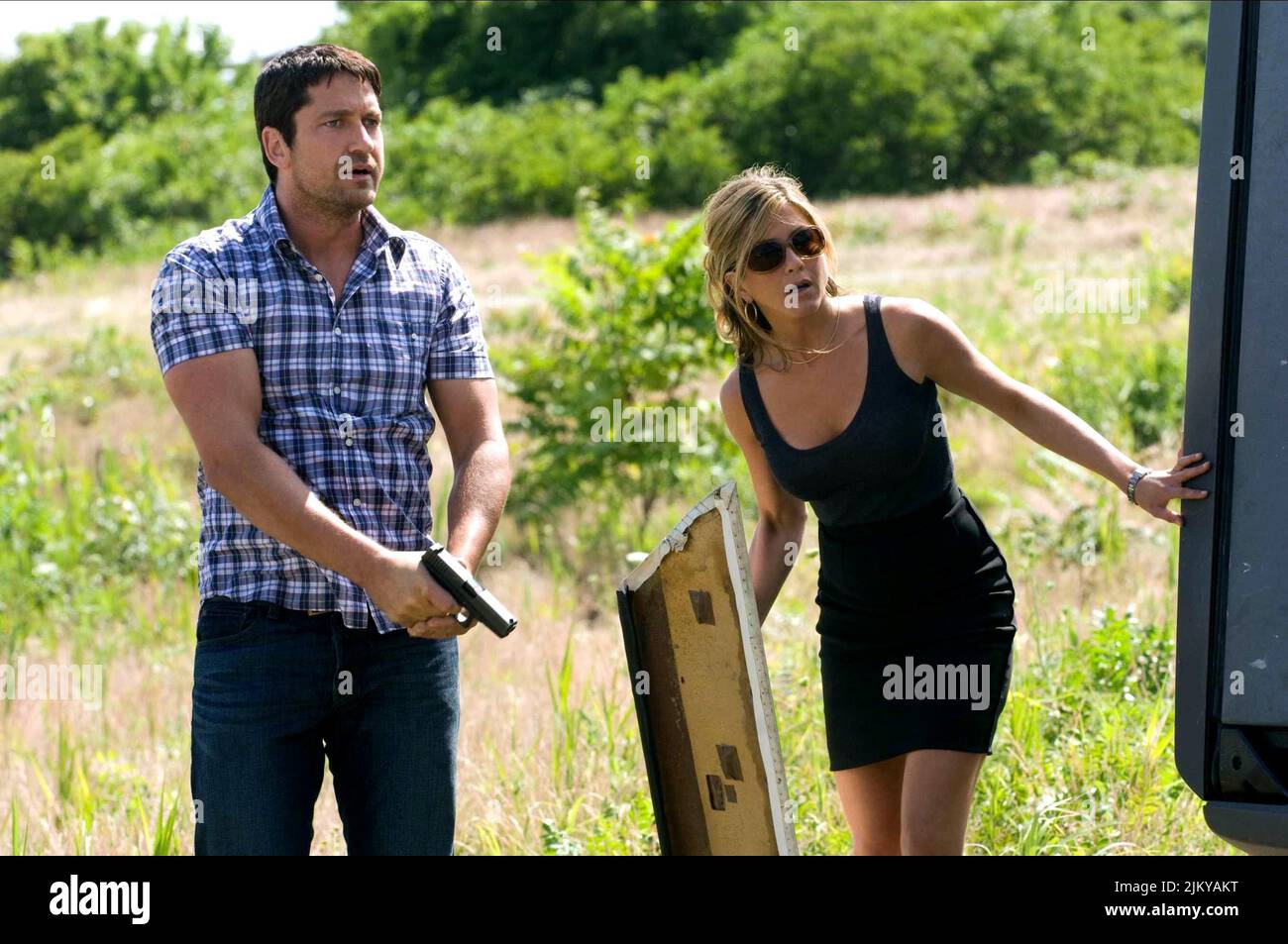 GERARD BUTLER, JENNIFER ANISTON, THE BOUNTY HUNTER, 2010 Stock Photo