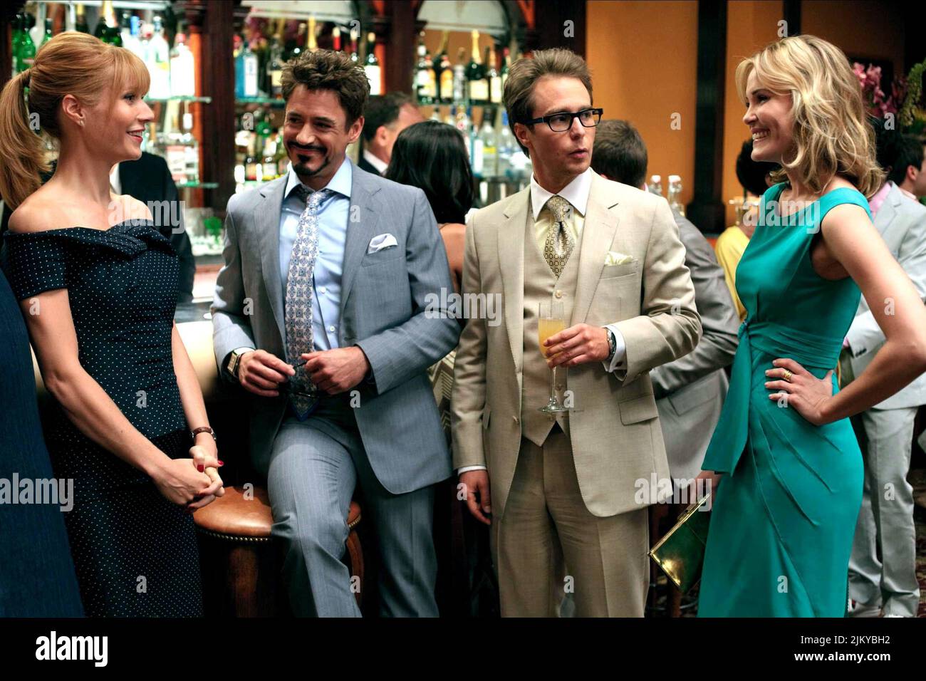 PALTROW, ROBERT DOWNEY JR., SAM ROCKWELL, LESLIE BIBB, IRON MAN 2, 2010 Stock Photo Alamy