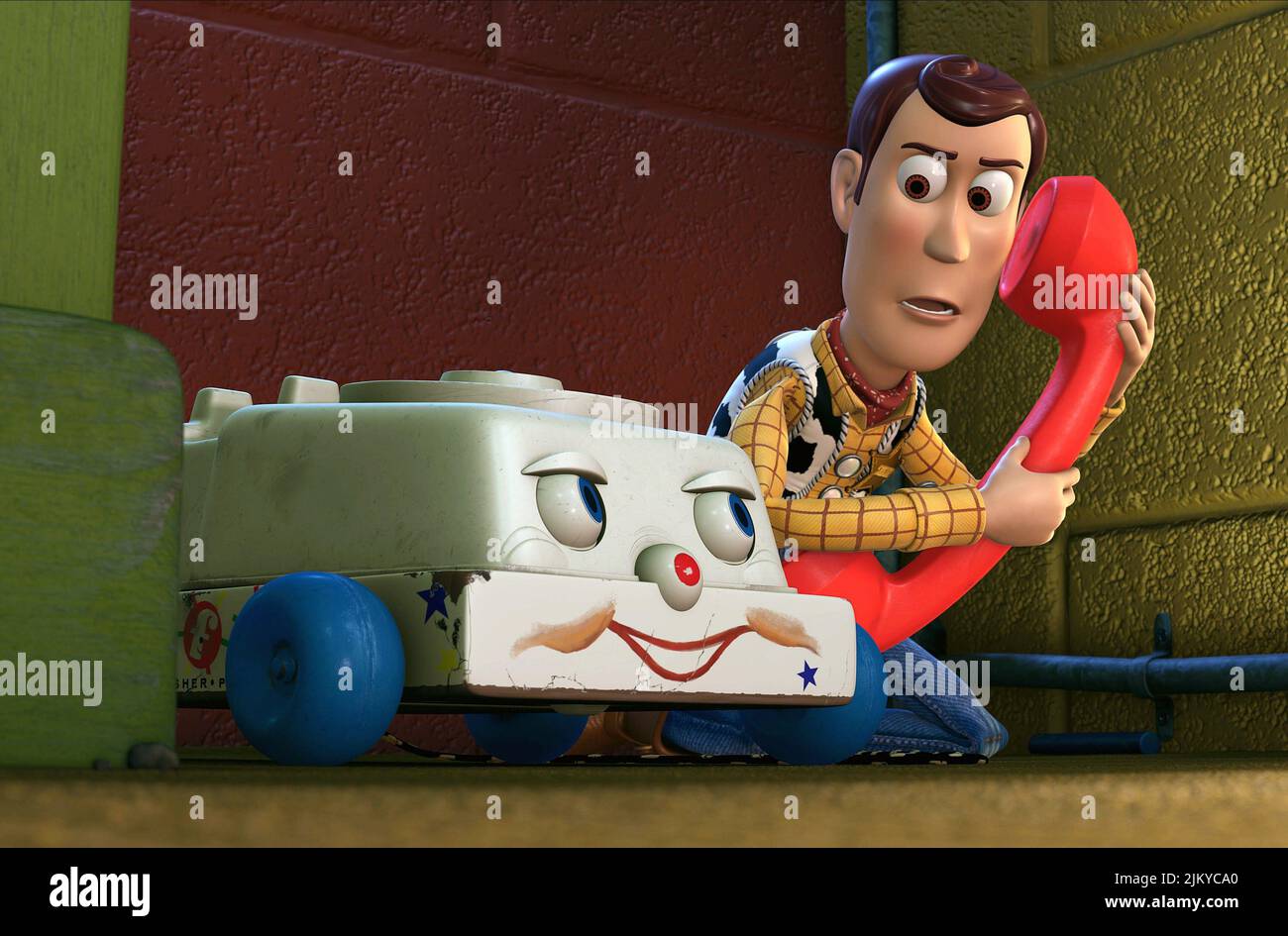 CHATTER TELEPHONE, WOODY, TOY STORY 3, 2010 Stock Photo