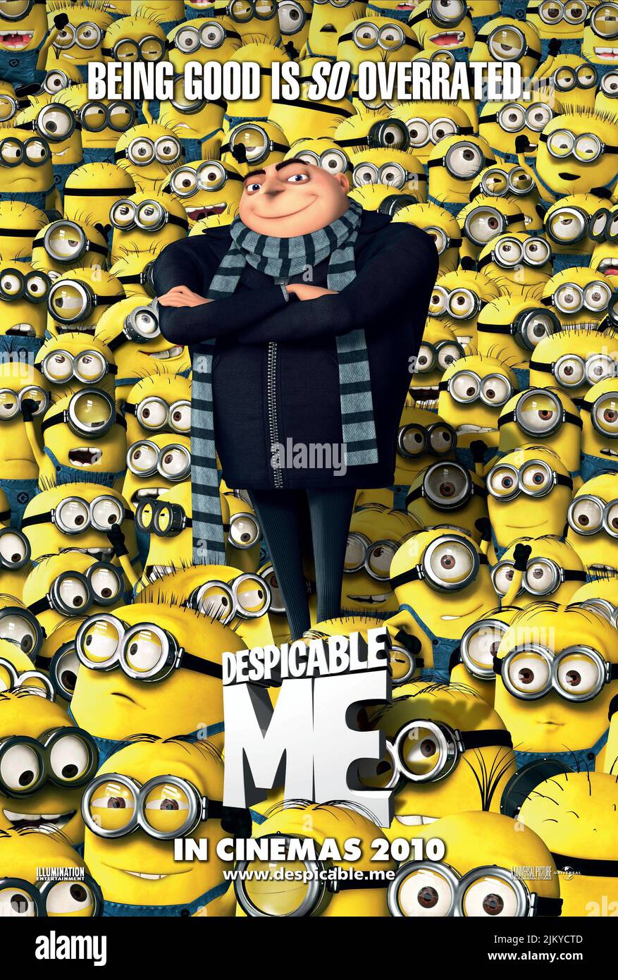 GRU, MINIONS POSTER, DESPICABLE ME, 2010 Stock Photo