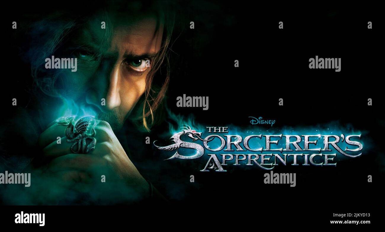 NICOLAS CAGE POSTER, THE SORCERER'S APPRENTICE, 2010 Stock Photo Alamy
