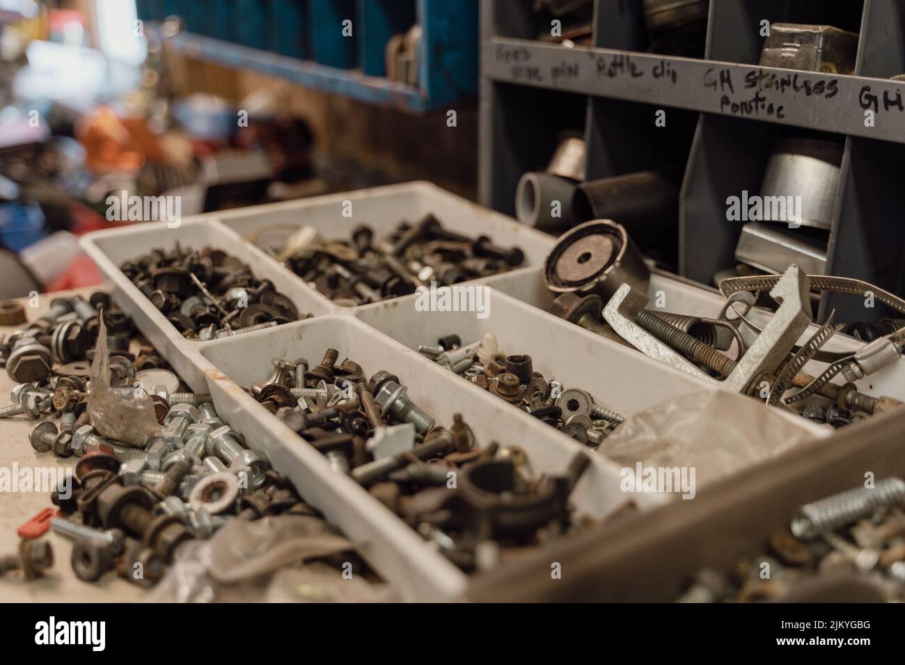 the bolts, screws, and other materials displayed in the home and