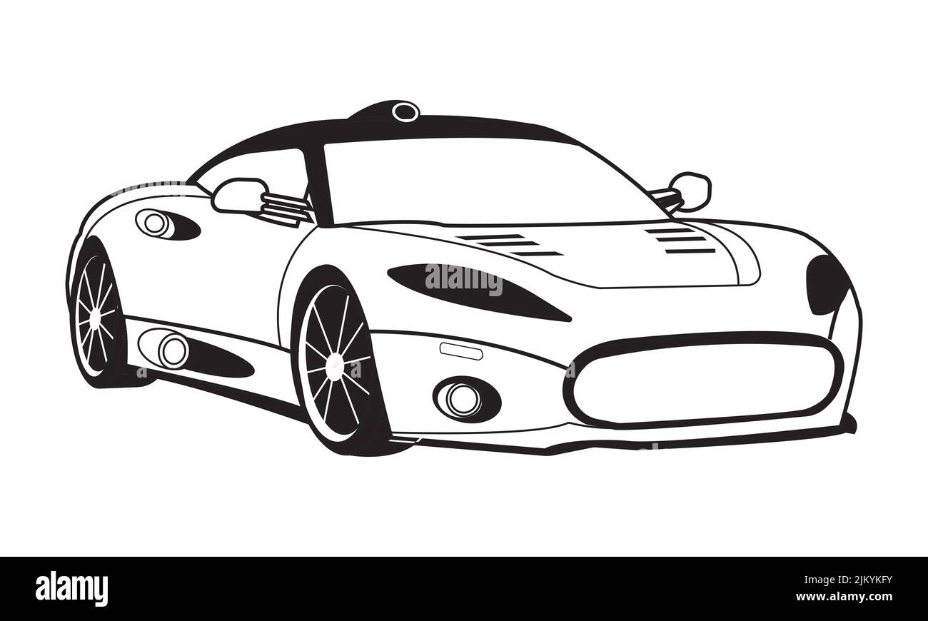 cool cars with flames coloring pages