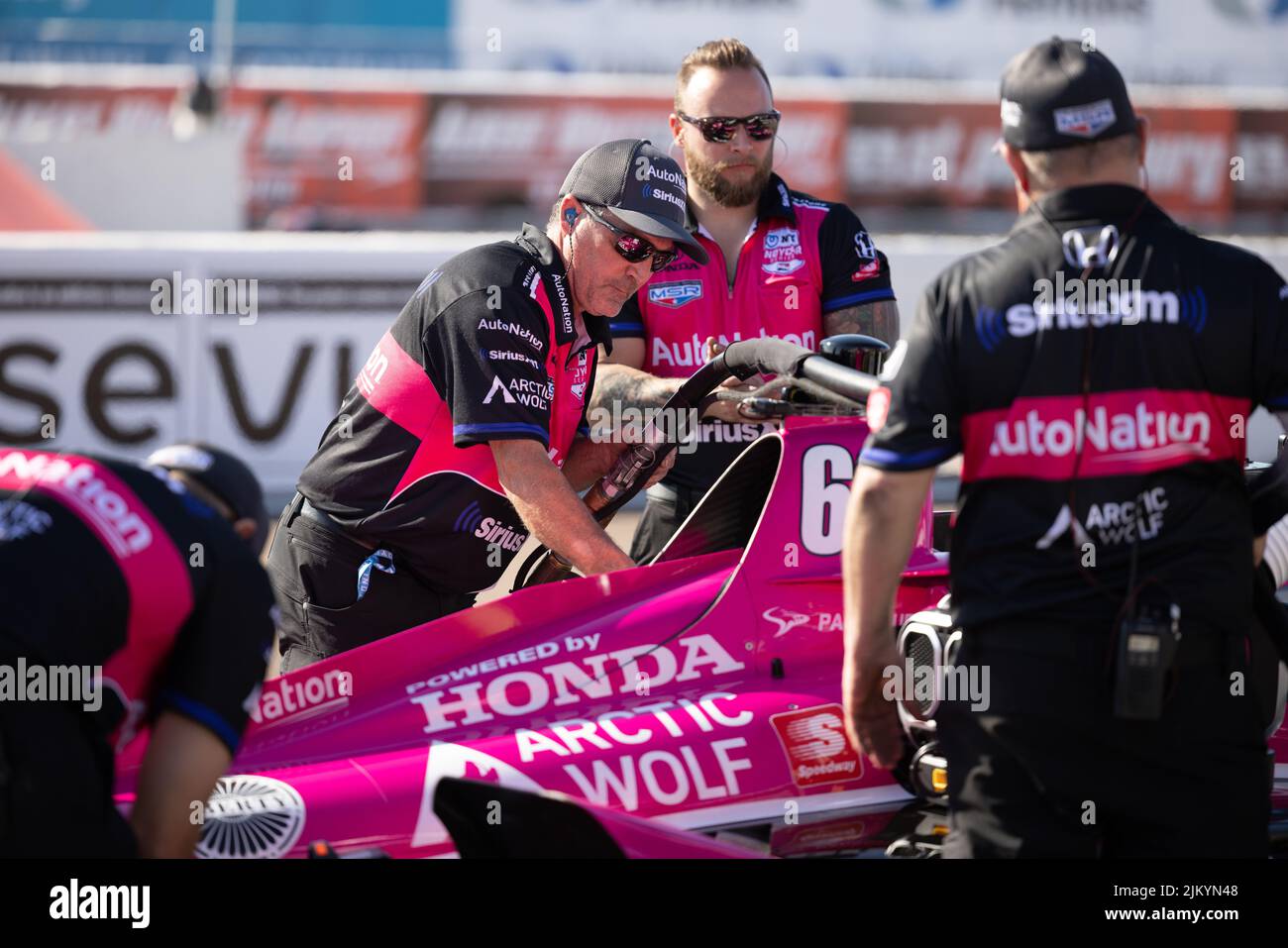 The Firestone Grand Prix of St. Petersburg in the morning Stock Photo