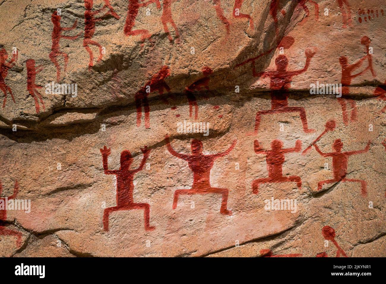 Huashan rock murals in Guangxi, China Stock Photo