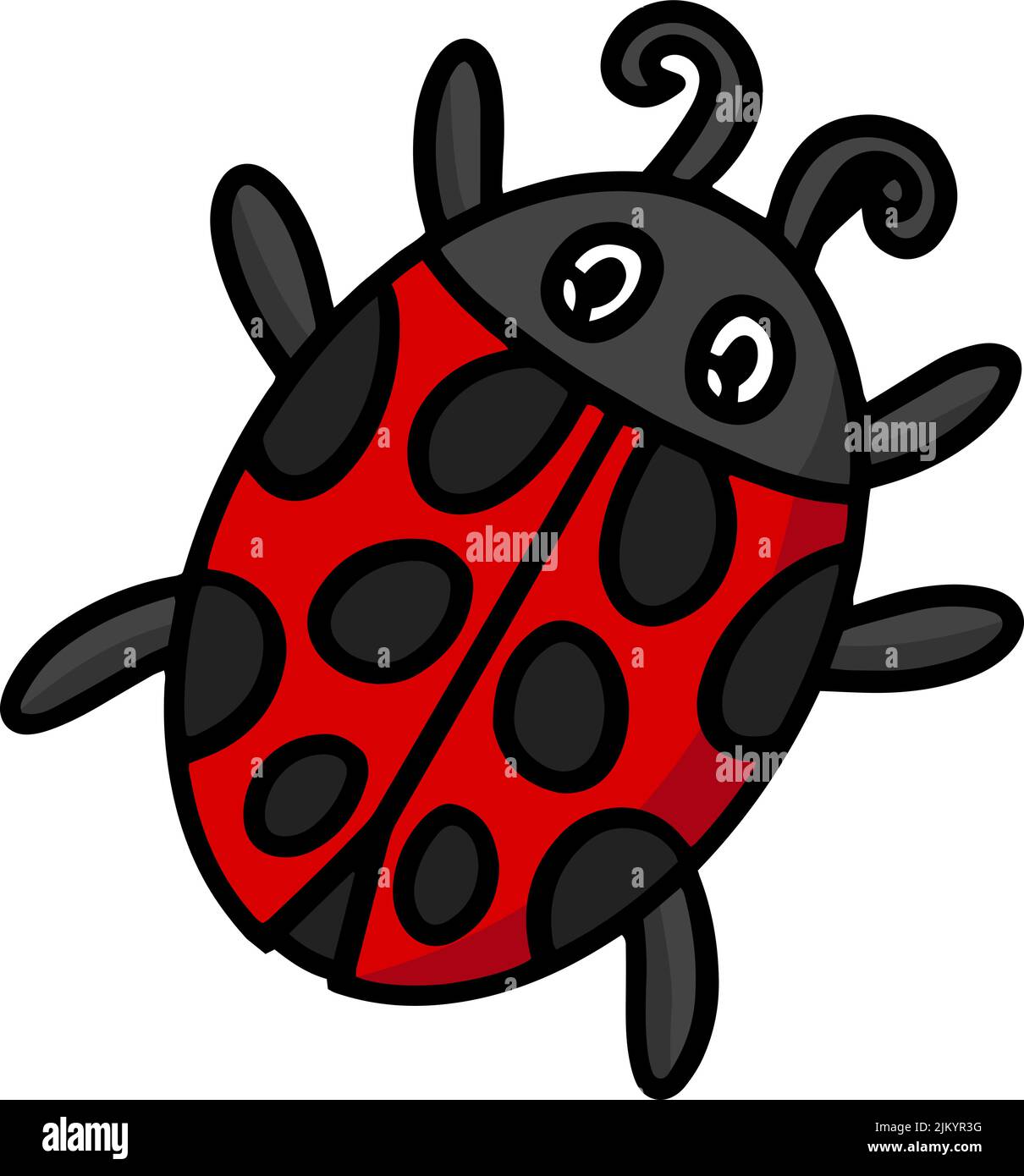 Ladybug Animal Cartoon Colored Clipart Stock Vector Image & Art - Alamy