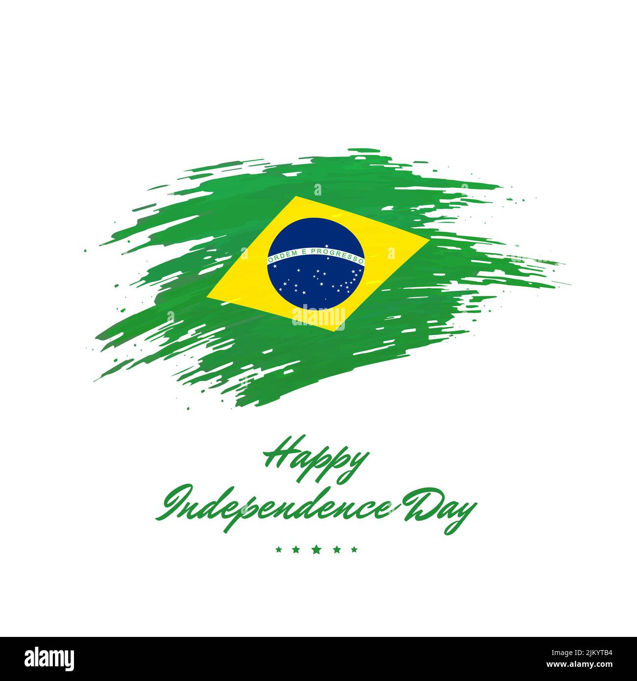September 7, independence day brazil, vector template. Brazilian flag  painted with brush strokes on a light background. Brazil national holiday  7tn Stock Vector Image & Art - Alamy