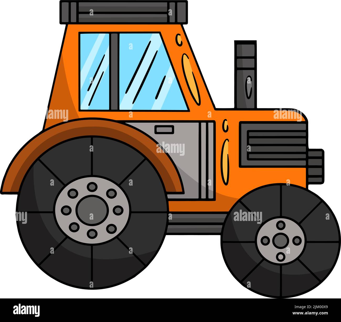 Cartoon tractor hi-res stock photography and images - Alamy