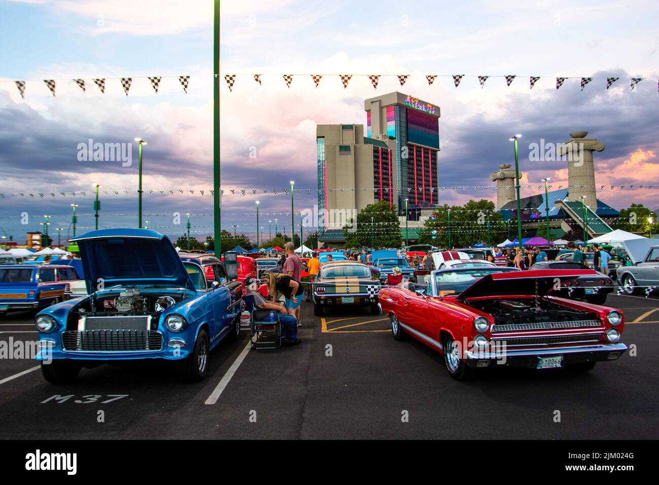 Reno, United States. 02nd Aug, 2022. Rows upon rows of classic vehicles ...